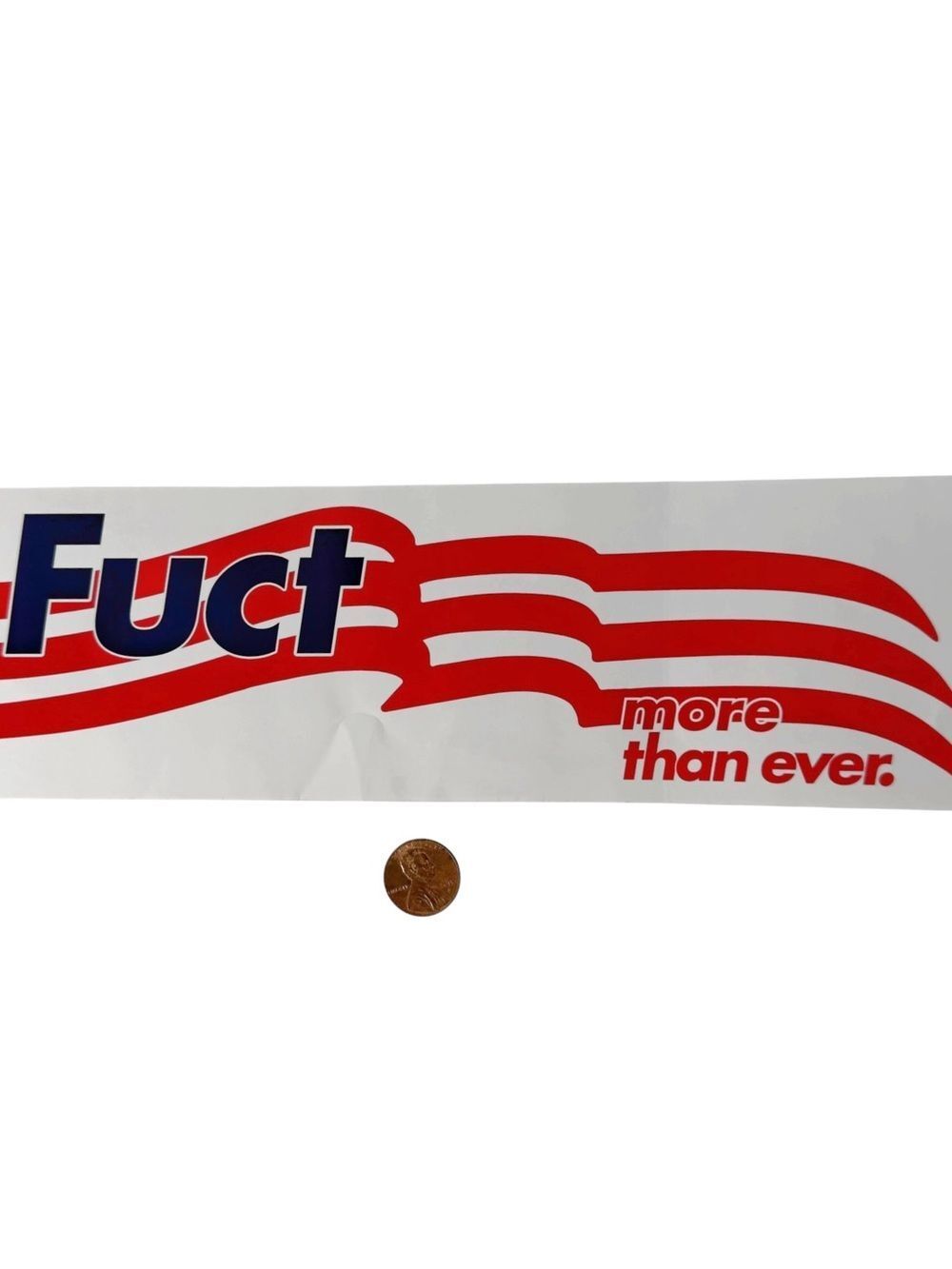 FUCT More Than Ever Skateboard Sticker Y2K Erik Brunetti